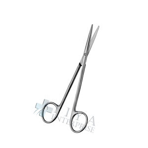 Metzenbaum-Tijeras quirúrgicas manuales de acero, rectas y curvas para corte de tejido delicado, base de instrumento estrecho romo - Product Image 1