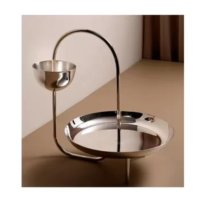 Restaurant Miroir Polonais En Aluminium Gâteau Stand En Métal Plateau De Service pour La Fête De Mariage Gâteau Affichage Service Décoration De Fête De Mariage - Product Image 5