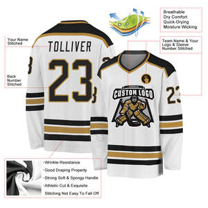 Nouveauté maillot de hockey sur mesure haute qualité hommes sublimation vente en gros vêtements de hockey sur glace respirant séchage rapide maillot lavé - Product Image 3