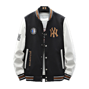 2024 más vendidos al por mayor de los hombres de invierno Varsity Letterman chaquetas de béisbol personalizado impermeable precio barato - Product Image 3