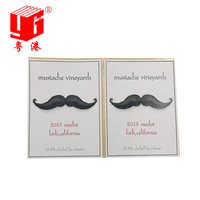 Autocollants personnalisés imperméables pour étiquettes de vin GH-printing – Autocollants amusants pour bouteilles de vin avec moustaches, pour vignobles, marques, blagues et prescriptions