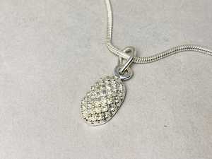 925 pendentif en argent Sterling collier pointillé conception solide belle classique or bijou pendentif à breloque en gros tout le monde cadeau - Product Image 2