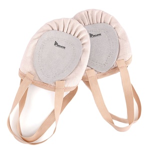 Chaussons de danse en toile personnalisés à bout fendu avec sangle élastique, légers, flexibles et confortables pour la pratique des filles et des femmes - Product Image 4