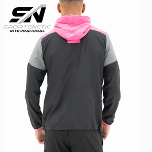 Veste coupe-vent légère en nylon durable pour homme, de haute qualité, pour le sport de plein air, décontractée, à cordon de serrage, unie, automne 2026 - Product Image 4