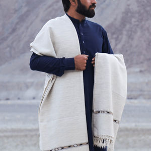 2024ผ้าคลุมไหล่ขนสัตว์สำหรับผู้ชายทำจากวัสดุขนสัตว์ - Product Image 2