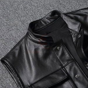 Nouveau gilet en jean pour homme, coupe ample, sans manches, avec épaulettes, vêtement d'extérieur décontracté, confortable, respirant, haut d'été - Product Image 4