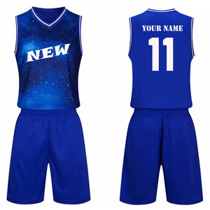 Vente en gros de maillots de basket-ball de haute qualité pour hommes uniformes Kit de sport vêtements uniformes de basket-ball pour jeunes 2025 - Product Image 1