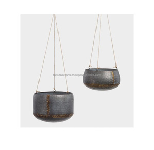 Decoración del hogar, maceta de metal de hierro, nuevo diseño hecho a mano, decoración de pared para el hogar y el jardín, maceta, restaurante de Hotel a precio barato - Product Image 3