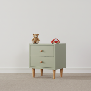 Florence Kids Exclusive Design Wooden <b>Bedside</b> Cabinet Two Drawers Modern Style for Kids Nightstand Living Room Bedroom - Product Image 3