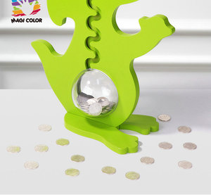 Tirelire chiot en bois vintage une façon amusante pour les enfants d'économiser de l'argent W02A441 - Product Image 4