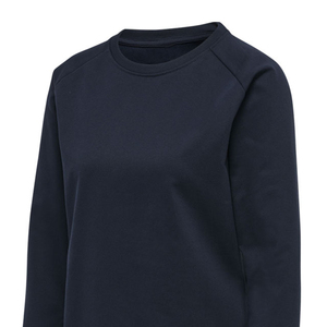 Jersey de cuello redondo de algodón transpirable ligero, sudadera para mujer, sudadera informal de manga larga de gran tamaño de longitud corta - Product Image 4