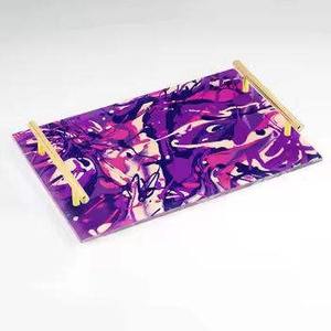 Hotel Home Restaurant Table Top Food Serving Use Platter Tray With Printed <b>Sticker</b> New Serving Tray for Christmas - Product Image 4