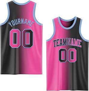 Maillot de basket-ball sublimé design personnalisé uniforme d'équipe tissu respirant oem logo fournisseur pour clubs de sport - Product Image 2