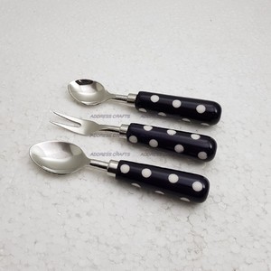 Latest Design 18/8 Stainless Steel <b>Cheese</b> Knife <b>Set</b> with Elegant Wood & Resin Handle for Kitchen & Birthday Parties - Product Image 2