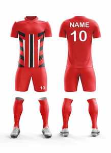 ชุดเสื้อฟุตบอลคอวีสำหรับผู้ใหญ่ชุดฝึกและไม้ขีดไฟหลากสี - Product Image 5