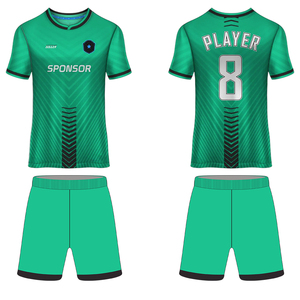 เสื้อทีมฟุตบอลผ้าโพลีเอสเตอร์แห้งแบบพอดีตัวสำหรับฤดูร้อนเสื้อทีมออกแบบตามสั่ง100% - Product Image 6