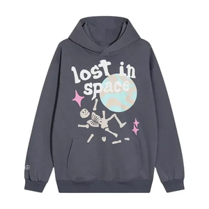 Sweat à capuche personnalisé de haute qualité en polyester/coton pour homme, taille plus, en polaire, écologique, à séchage rapide, respirant, coupe-vent, coupe classique - Product Image 1