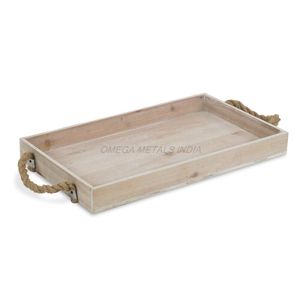 Juego de bandejas de madera de tendencia superior en color gris rústico con forma redonda y diseño encantador perfecto para organizar elementos esenciales para el hogar - Product Image 5