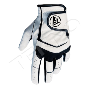 Gants de golf personnalisés avec logo Gants de golf en peau de mouton en cuir véritable pour hommes Gants de golf antidérapants portés sur la main gauche pour - Product Image 1