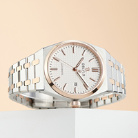 OBLVLO Top Marque En Acier Inoxydable Montre Automatique Deux Tons Lumineux Étanche Calendrier Montre Décontractée Montres Mécaniques TM-SIM