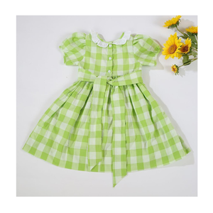 Buena venta de ropa de niña hecha a mano vestidos de diseñador para niños personalizados OEM ODM de fábrica de ropa de Vietnam - Product Image 2