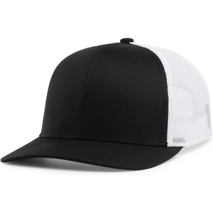Wholesale Custom High Quality Classics Embroidery Logo 5 Panel Sport Hat White Cotton Trendy <b>Mens</b> Mesh Trucker Hat - Product Image 1