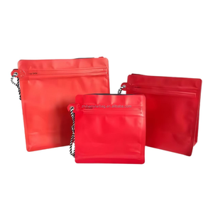 Sacs en plastique à fond plat de 250g (12oz) avec logo personnalisé, pour café, thé, épicerie, aliments, cadeaux, avec valve et fermeture éclair – Vente en gros - Product Image 3