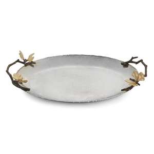 Bandeja de servicio de fundición de Metal antiguo de latón bandeja de plato hecha a mano duradera para fiestas de boda y plato de decoración de mesa de cocina - Product Image 6
