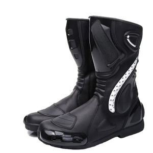 Bottes de moto en cuir imperméable et respirant, grande taille, vêtements de sport, anti-UV, ignifuges, vêtements de course automobile et de moto rapides - Product Image 4