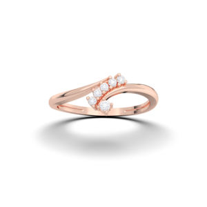 E-F เพชร0.08กะรัต/VVS-VS ชุดง่ามทรงกลมสำหรับ10K/14K/18K แหวนทองแท้ดีไซน์แฟนซีสำหรับทั้งชายและหญิง - Product Image 1