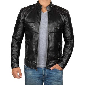 Veste en cuir élégante et tendance, de bonne qualité, best-seller, prix le plus bas, nouveau design, 100% cuir véritable, vente en gros de vestes pour hommes - Product Image 4