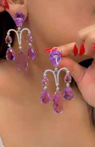 Boucles d'oreilles en pierre double CZ, aspect luxueux, design magnifique, parfaites pour les soirées, complètent les tenues ethniques et occidentales - Product Image 4