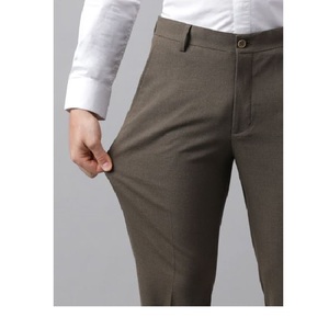 กางเกงทางการสำหรับผู้ชายกางเกงบางขายาวมีแบรนด์และโลโก้ตามสั่ง - Product Image 6