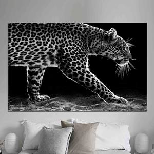 Arte Mural Moderno de Leopardo en Lienzo: Decoración Elegante con Estampado Animal para Loft, Lienzo Enrollado - Product Image 1
