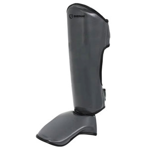 Fully Customized Logo Printing High Quality Leather Shin Guard-<b>Protective</b> Lightweight Eco-Friendly Adjustable Adult Size - Product Image 4