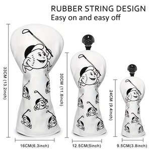 Nouveau design de couvre-tête de golf personnalisés couvre-tête de club de golf en bois avec motif animal en cuir PU - Product Image 6