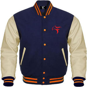 Dernier modèle Veste universitaire en satin pour homme adulte-Blouson bombardier en satin de cuir enduit de laine brodée chenille Letterman - Product Image 2