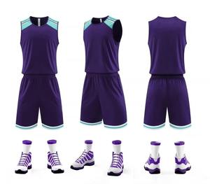 Uniformes de basket-ball personnalisés à séchage rapide, vente en gros en stock, maillots de basket-ball pour hommes - Product Image 5