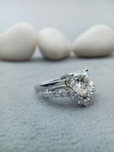 Custom Fancy Solitaire VVS Moissanite Engagement Wedding <b>Ring</b> Trendy 14k 18k Gold 925 Sterling <b>Silver</b> <b>Set</b> 100% Gifts - Product Image 2