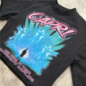 Camiseta con Diseño Personalizado para Hombre y Mujer, Talla Grande, 100% Algodón, Transpirable, Estilo Urbano, Suave, Lavada, Informal, Atemporal - Product Image 4