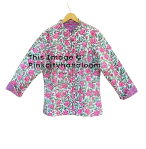 Chaquetas acolchadas de algodón bohemio, abrigos reversibles para mujer, chaqueta Vintage hecha a mano con botones, abrigos de invierno más cercanos - Product Image 1