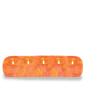 หิมาลายันทรงสี่เหลี่ยม5รูสำหรับใส่เทียนทีไลท์5รูเกลือคริสตัลธรรมชาติหิมาลัยทรงสี่เหลี่ยม - Product Image 6