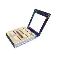 Hochwertige Großhandel benutzer definierte Logo Mini leere Make-up Lidschatten Palette Box magnetische recycelte Materialien Matt Laminierung Prägung