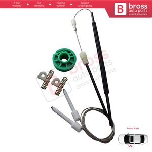 BWR5041 Kit de reparación de regulador de ventana delantera izquierda para A6 C4 4A 1994-1998 100 4A 4/5 puerta 4A0837461 Bross piezas de automóvil fabricadas en Turquía - Product Image 4