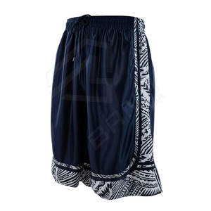 Pantalones cortos de baloncesto de malla para hombre de verano OEM con cordón de poliéster, bolsillos de calle, opción de talla grande - Product Image 2