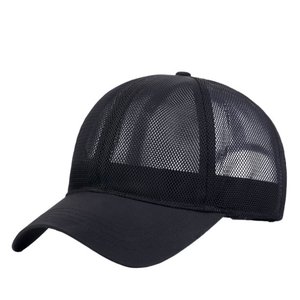 Gorra de béisbol de malla de verano a la moda para mujer, gorras de béisbol de Hip Hop transpirables para exteriores, gorra de camionero, gorras de protección solar de Color sólido - Product Image 3