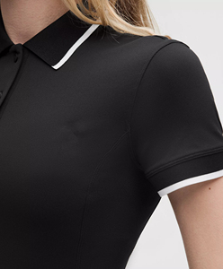 Nouveau arrivé 2025 100% coton femmes pour chemises couleur noire solide respirant séchage rapide écologique été à manches courtes décontracté - Product Image 5