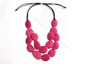 Encantador collar de cuentas de resina para fiestas de boda Compromiso Fiestas de Navidad y ropa de oficina - Product Image 6