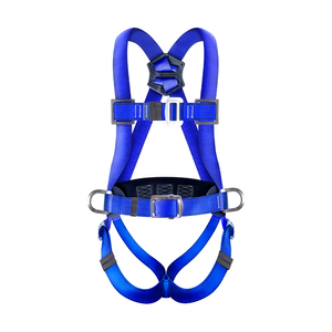 Ganzkörper-Klettergurt Sicherheitsseil Hochbelastbares Gurtband Fallschutzleine Polyester Stahl D-Ring 200kg Tragkraft Felsklettern - Product Image 5