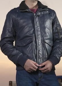 Stylish <b>Mens</b> <b>Leather</b> <b>Jacket</b> with Zippered Pockets Only for Ready-to-ship products. Soft Genuine <b>Leather</b> <b>jacket</b> for <b>men</b> - Product Image 6